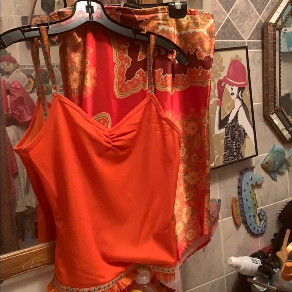 2 piece set orange